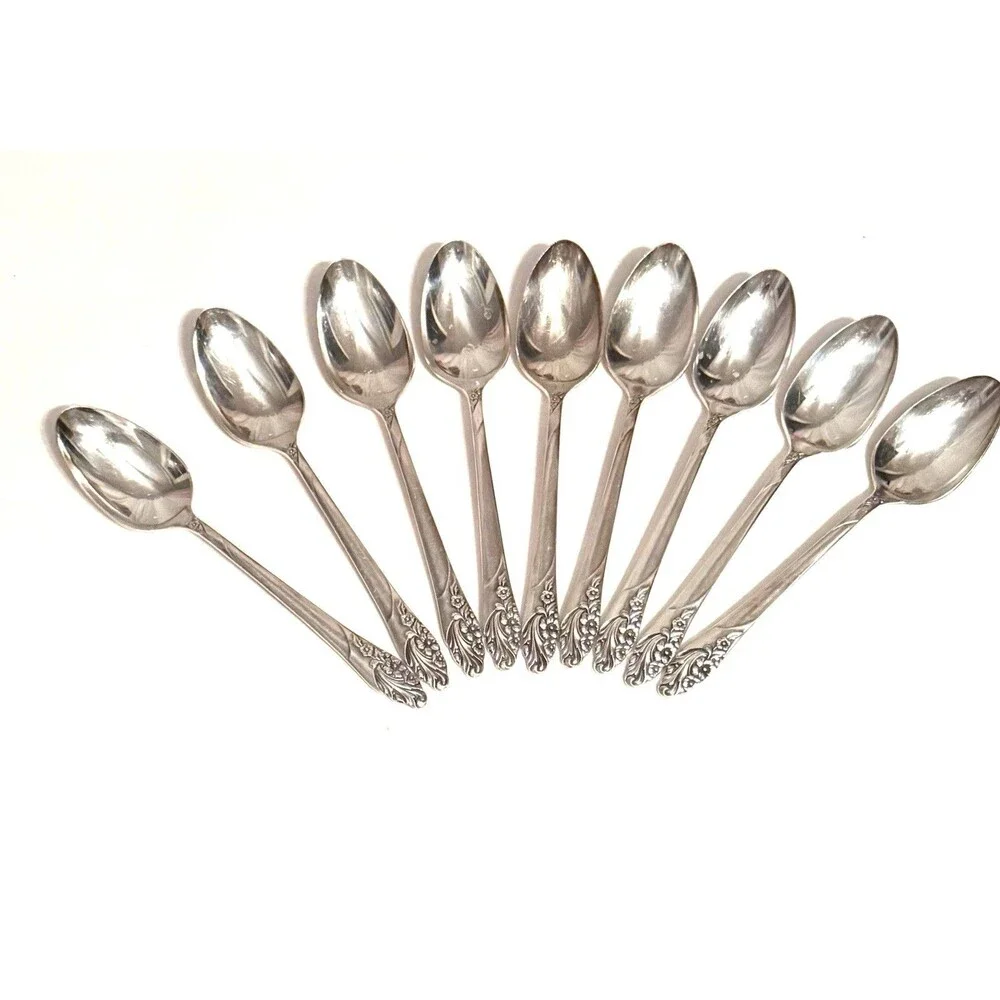 Community Stainless Set of 9 Spoons Small Style Classic